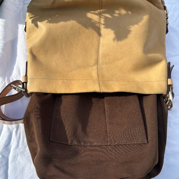 Coach Tan Legacy Convertible Bag #F15064 - Picture 9 of 11